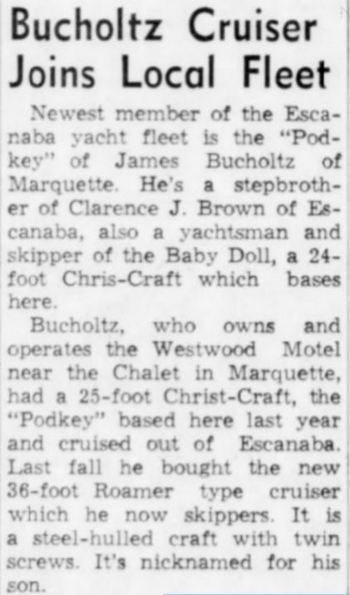 Westwood Motel (Days Inn Wyndham Marquette) - May 1964 Article On James Bucholtz
